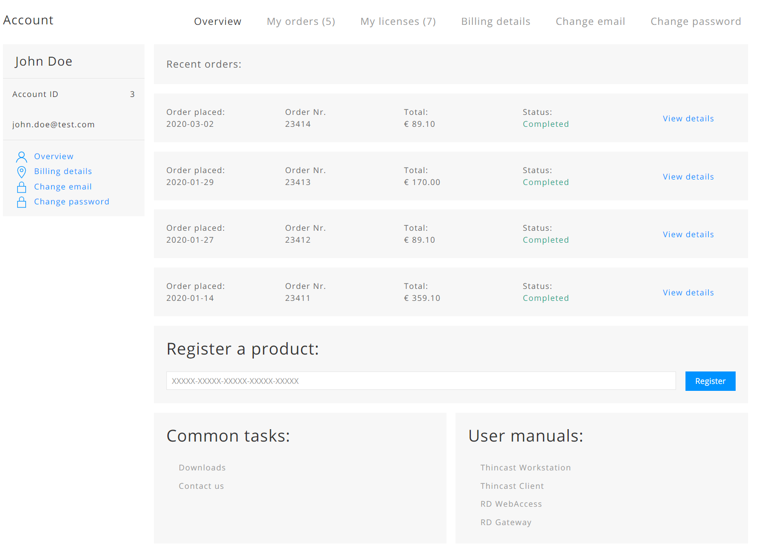 Account Overview