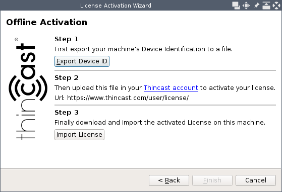 Offline activation steps