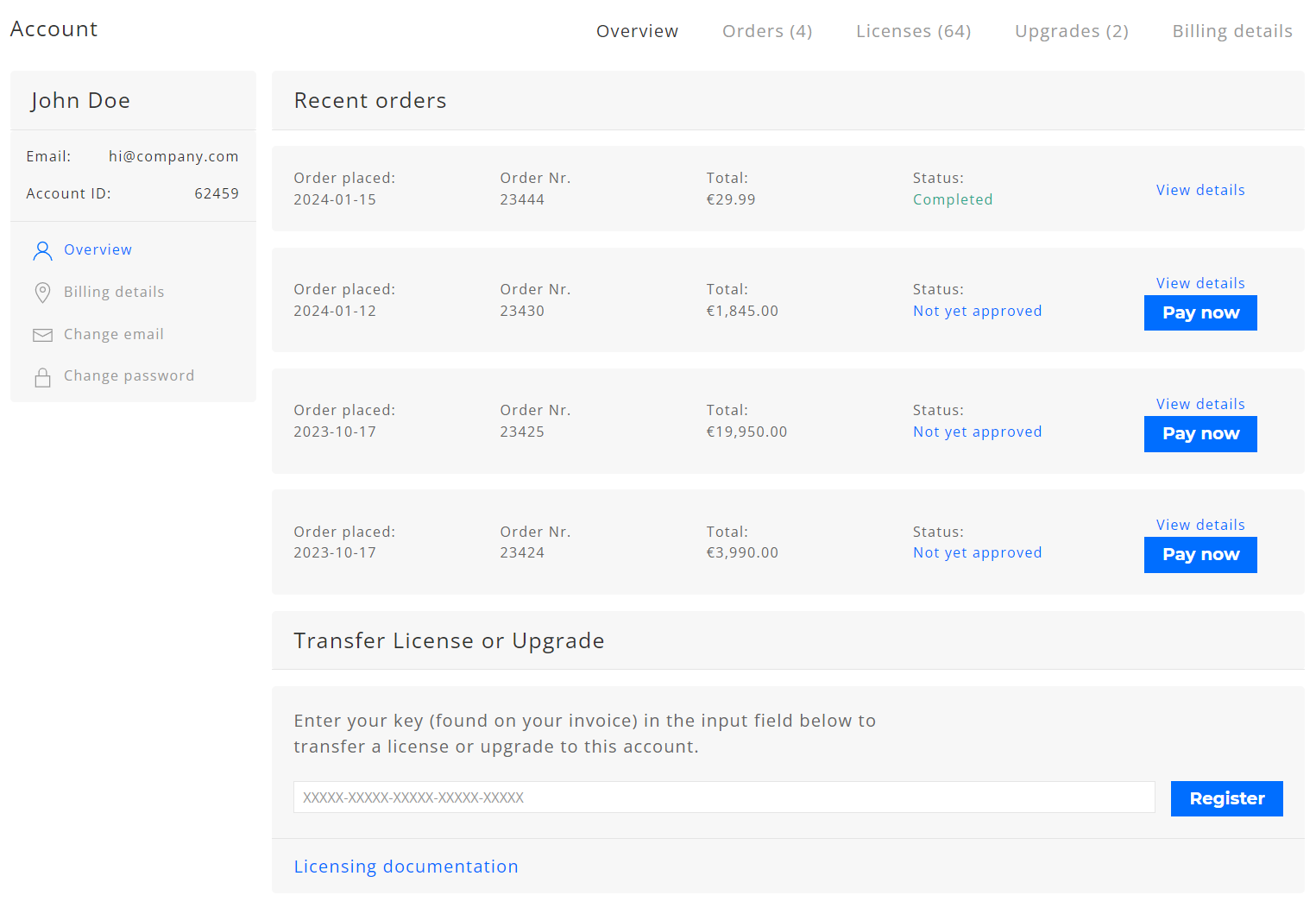 Account Overview