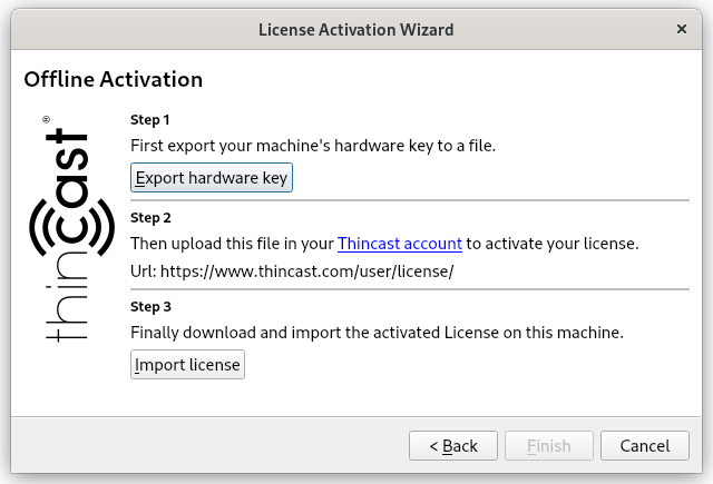 Offline activation steps