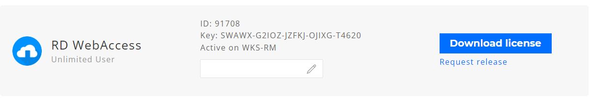 Release license