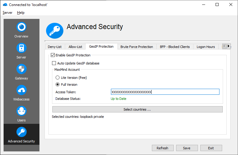 RD Advanced Security GeoIP Protection