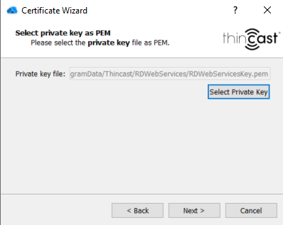 Certificate Wizard