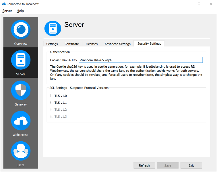 Security Settings