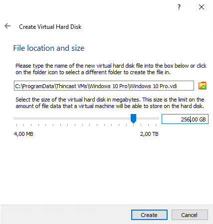 File location and Size